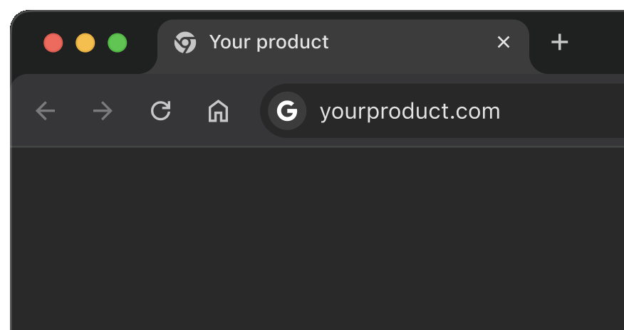A browser opened on the product being reviewed
